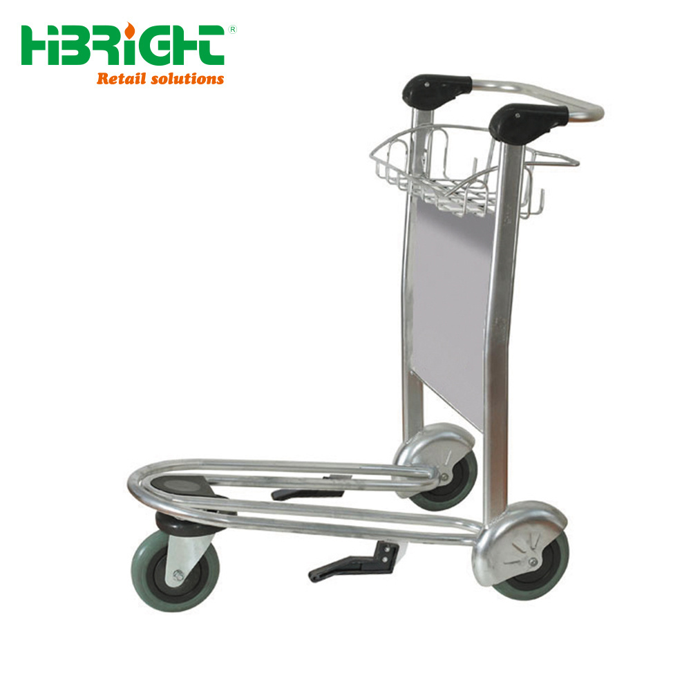 Airport passenger baggage trolleys