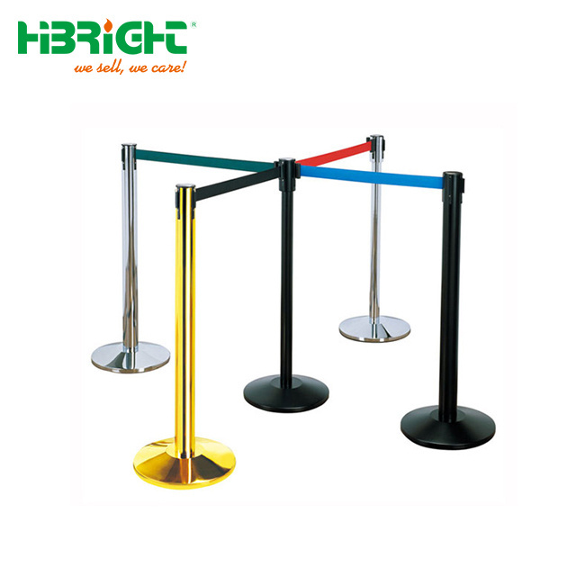 Retractable belt crowd control post stanchion for sale