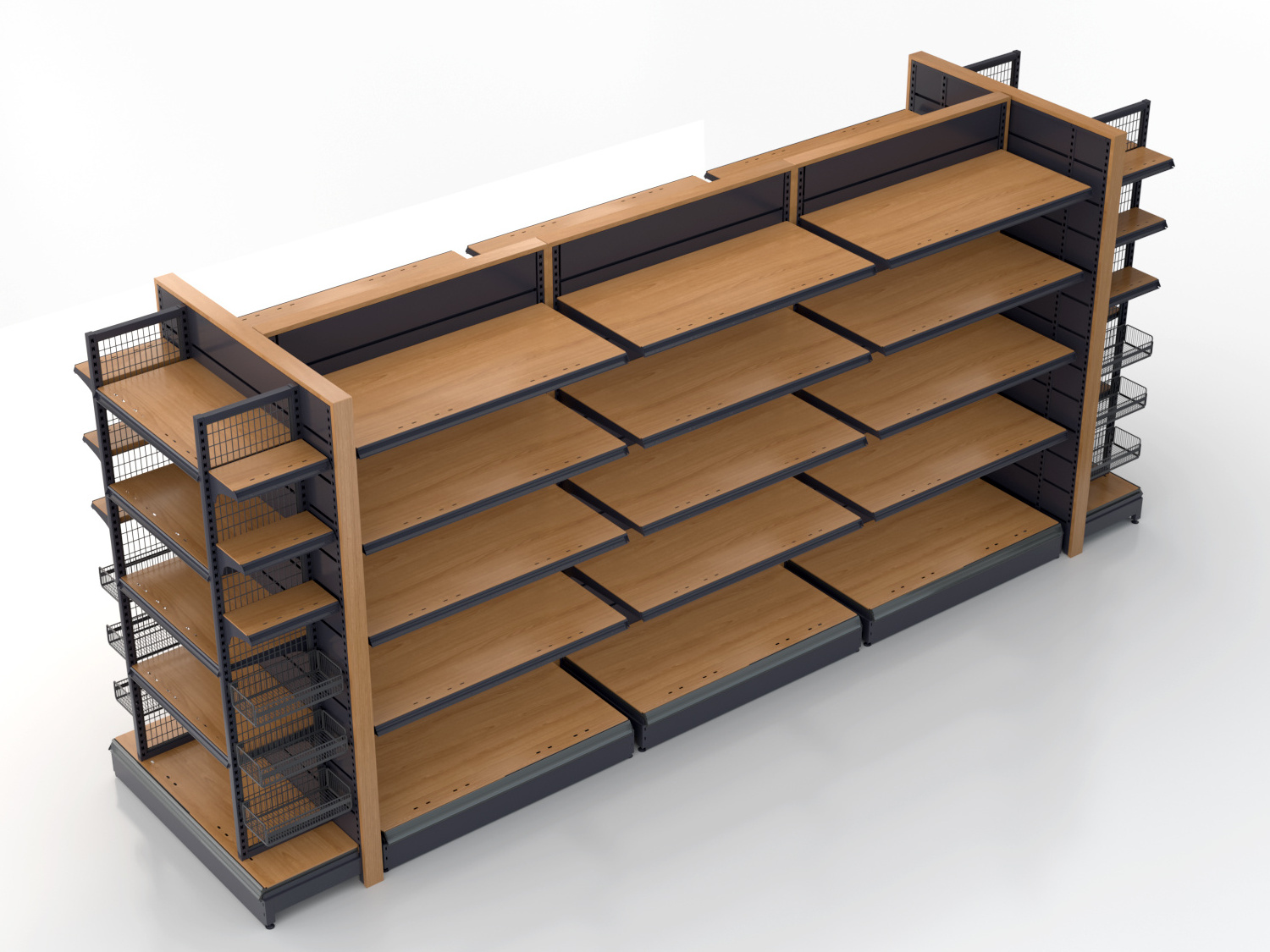 Retail store rack Supermarket shelf Gondola shelving for supermarkets or convenient shop