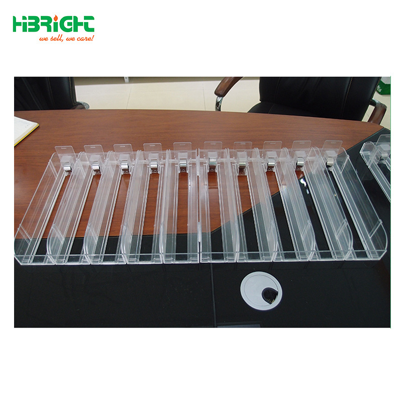 supermarket accessories plastic shelf pusher system