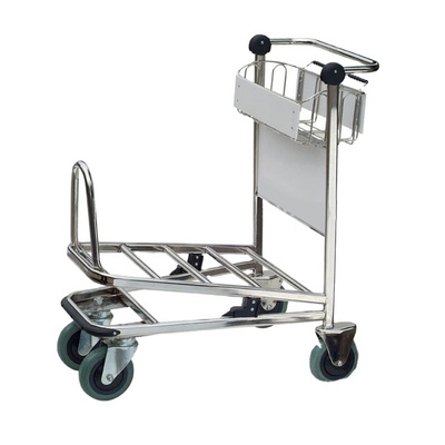 Airport passenger baggage trolleys