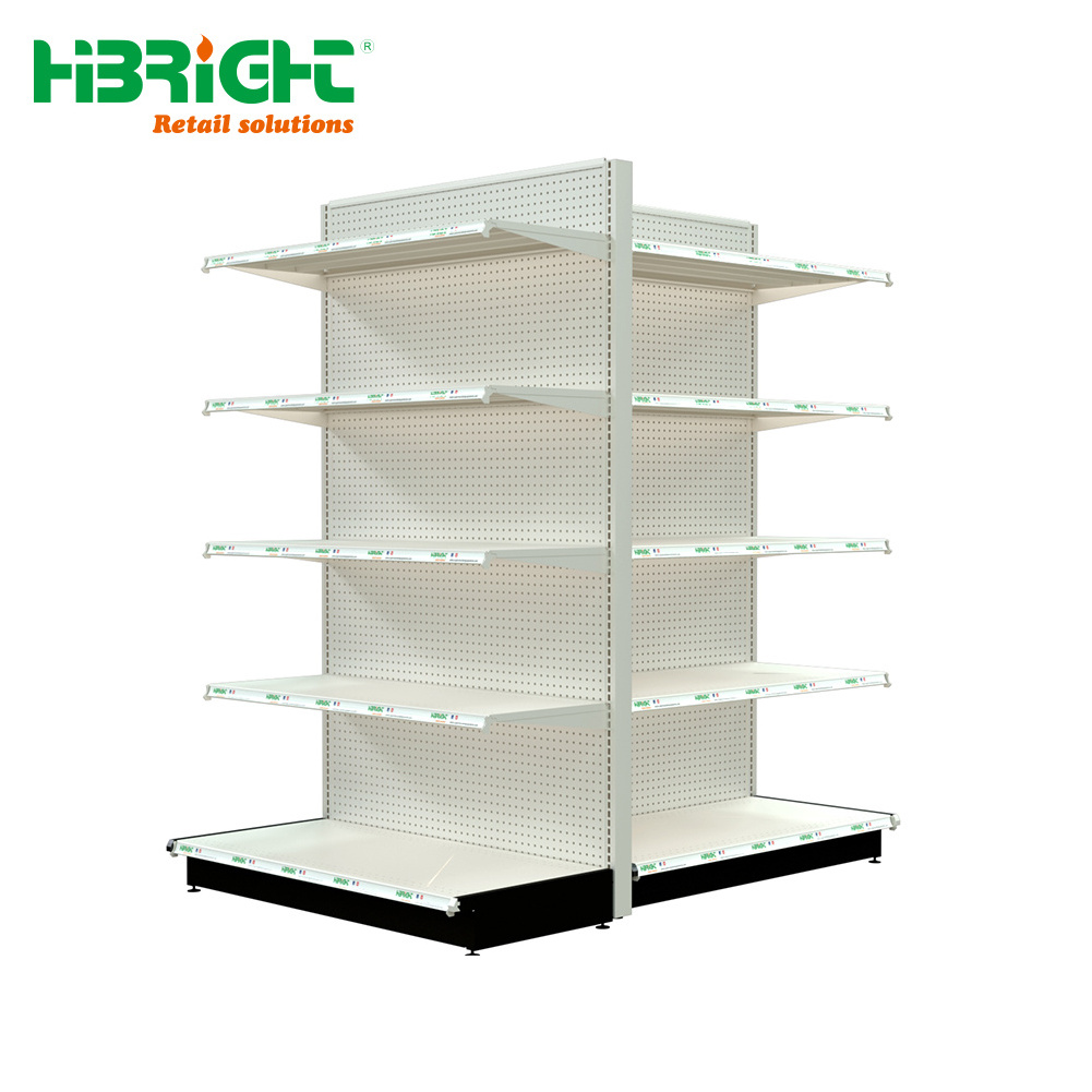 Highbright Supermarket Rack Grocery Store Shelf Convenience Store Shelves, AmerIcan Style  Gondola Shelving