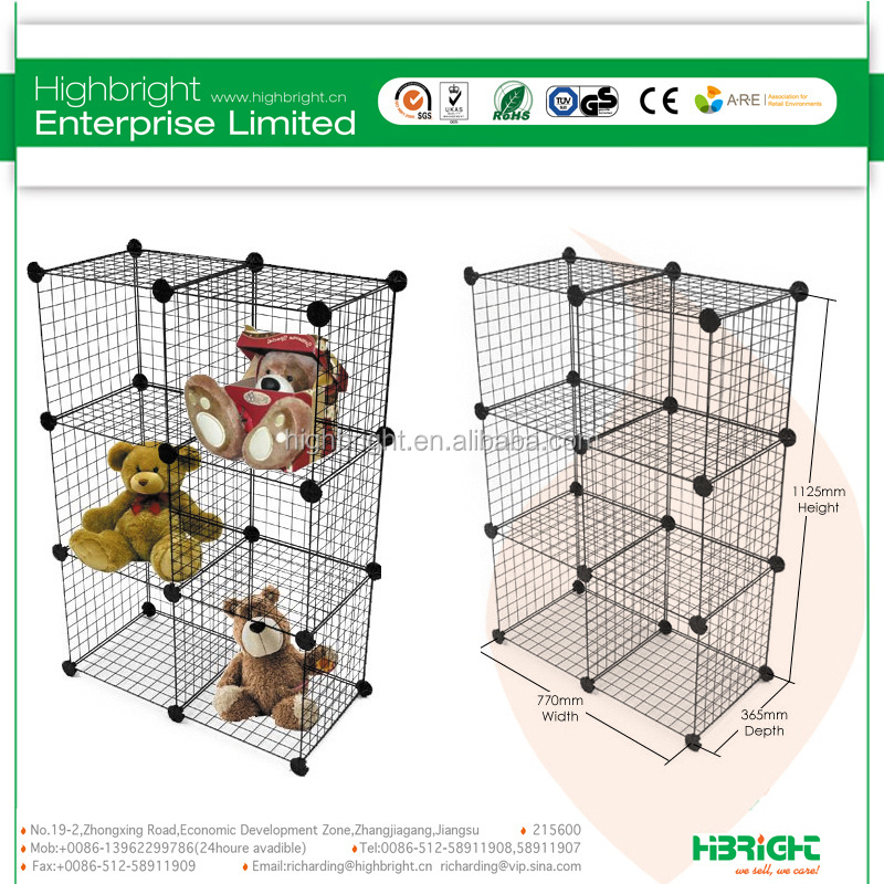 small pet cube wire display rack