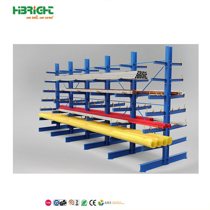 Double Side Warehouse Storage Steel Cantilever Rack