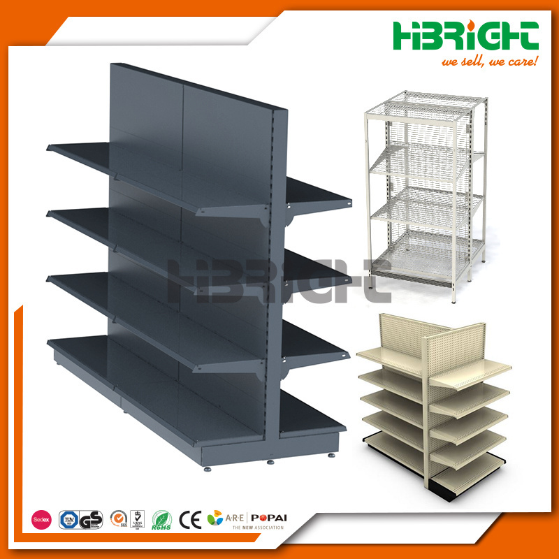 metal wire shelving market store display shelving assemble supermarket rack shelf