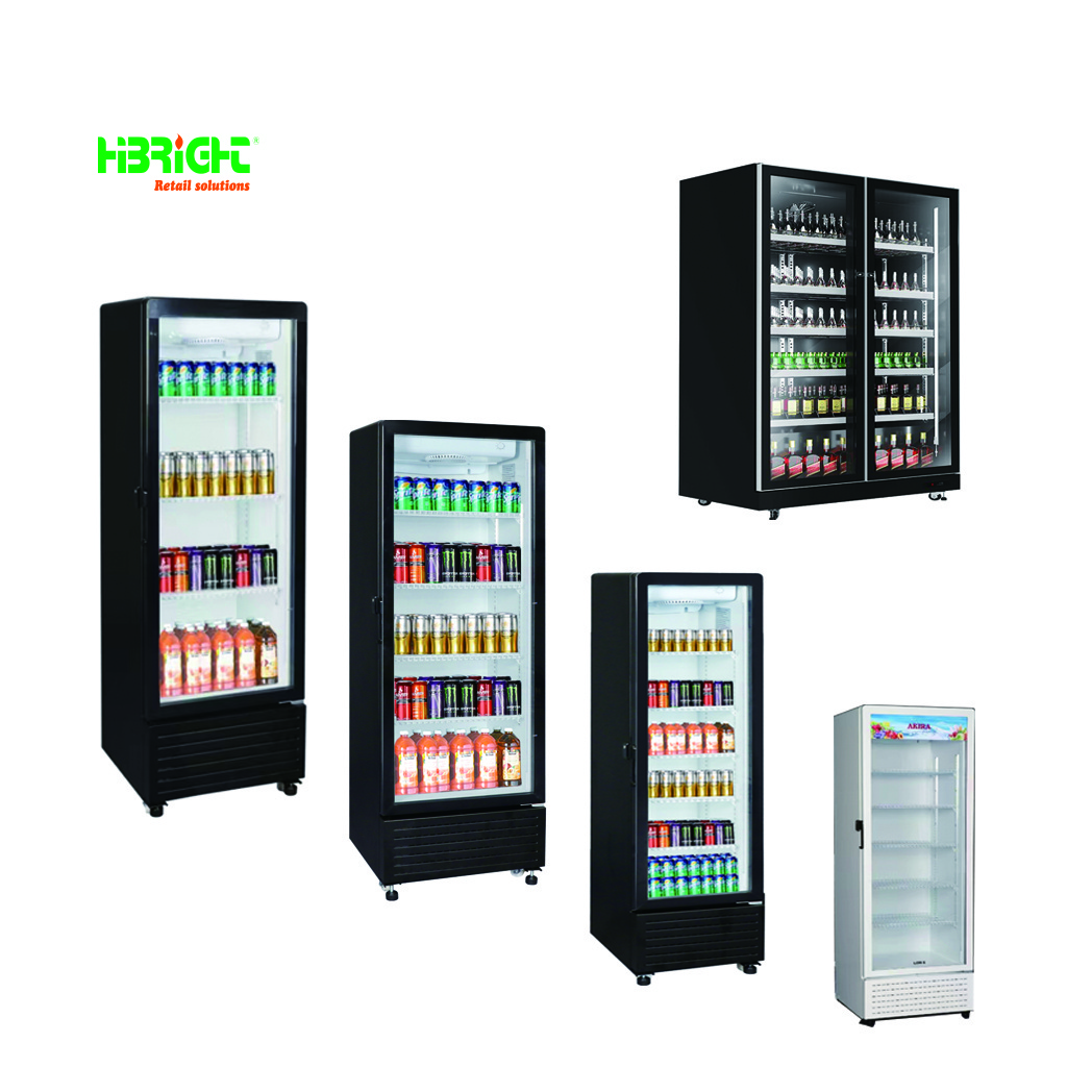 Commercial Vertical Showcase Supermarket Upright  Display Freezer