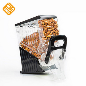 Wall Mounted Gravity Bin Supermarket Candy Cereal Chocolate Coffee Bean Cereal Dispenser