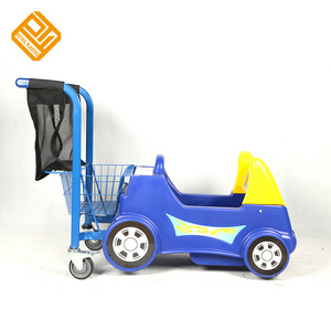 kiddie kids plastic supermarket trolley for shopping mall