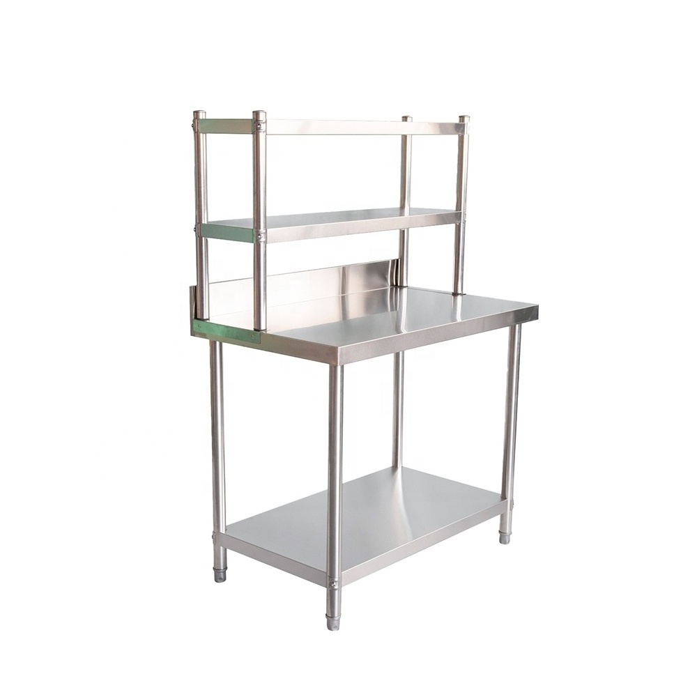 Customized Commercial Kitchen Food Grade 304 Stainless Steel Folding Work Table