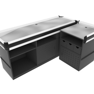 Metal Style Supermarket Cashier Counter for Sale Cashier Checkout Counter for Grocery Store