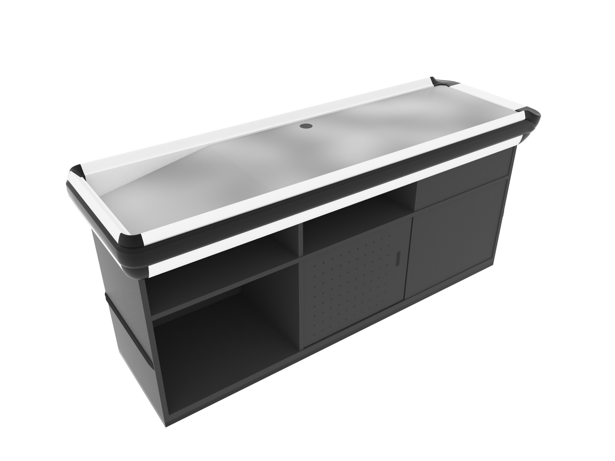 Metal Style Supermarket Cashier Counter for Sale Cashier Checkout Counter for Grocery Store