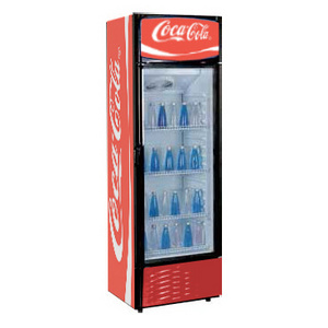 Highbright Single Glass Door Refrigerator Coca Display Cooler Cola Drink Commercial Refrigerator