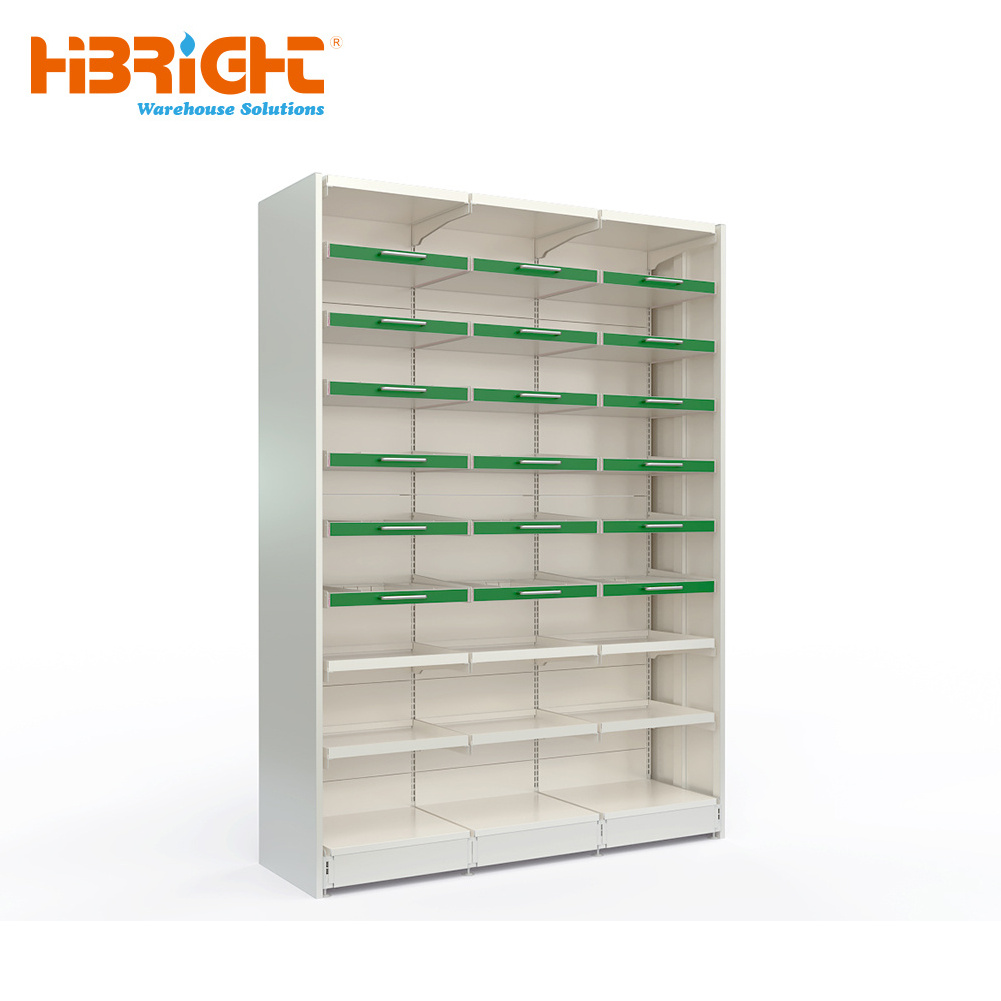 Display Stand Medical Display Rack Retail Store Dispensary Pharmacy Cabinet With Drawer Shelving Drugstore Furniture