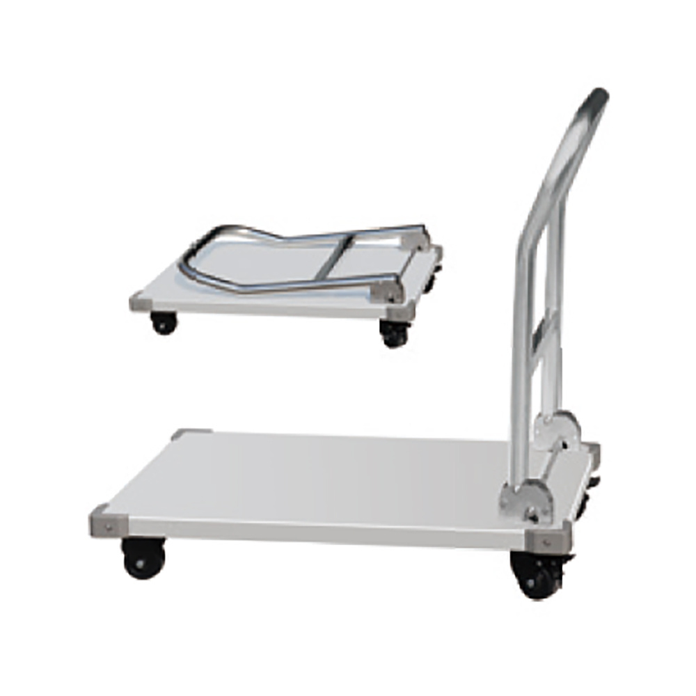 Easily Assembled Stainless Steel Large Capacity Folding Cart with 4 Universal Wheels