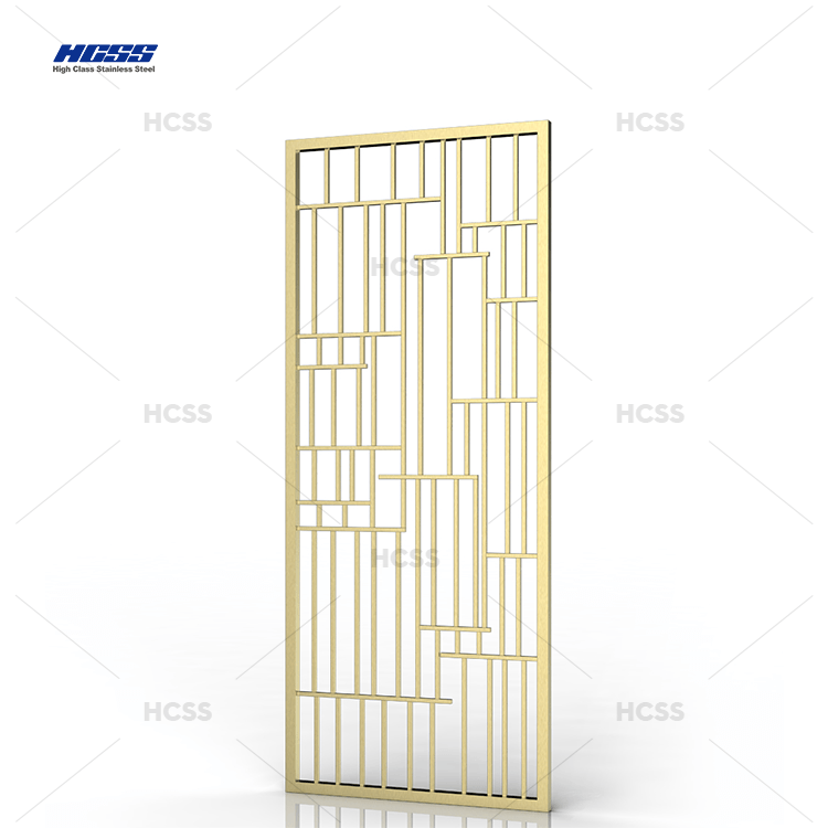 Villa Stainless Steel Screen Laser Cut Design Room Divider Metal Partition Wall