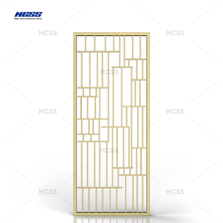 Villa Stainless Steel Screen Laser Cut Design Room Divider Metal Partition Wall