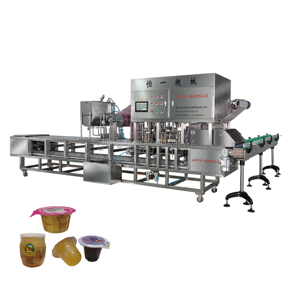 Factory Price Automatic jelly honey ice cream juice plastic cup filling sealing machine