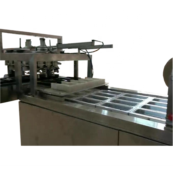 Semi-auto vegetables food tray lunch box sealing machine