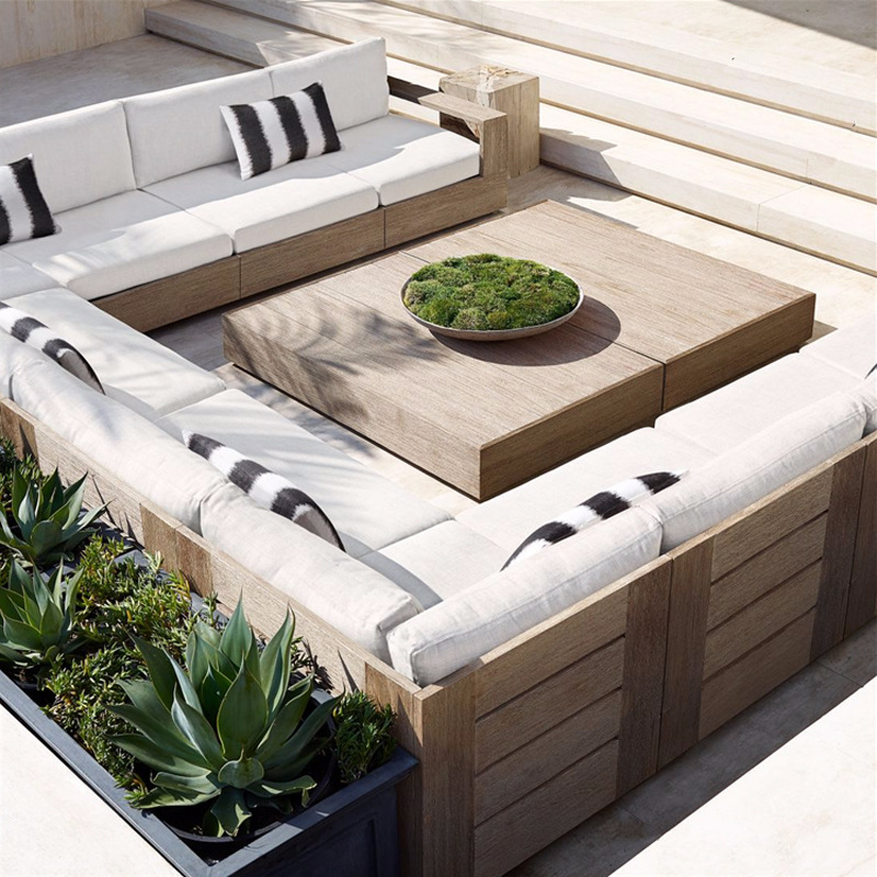 Manufacturer Wholesale outdoor sofa set hotel villa garden sectional outdoor sectional sofa outdoor modular sectional