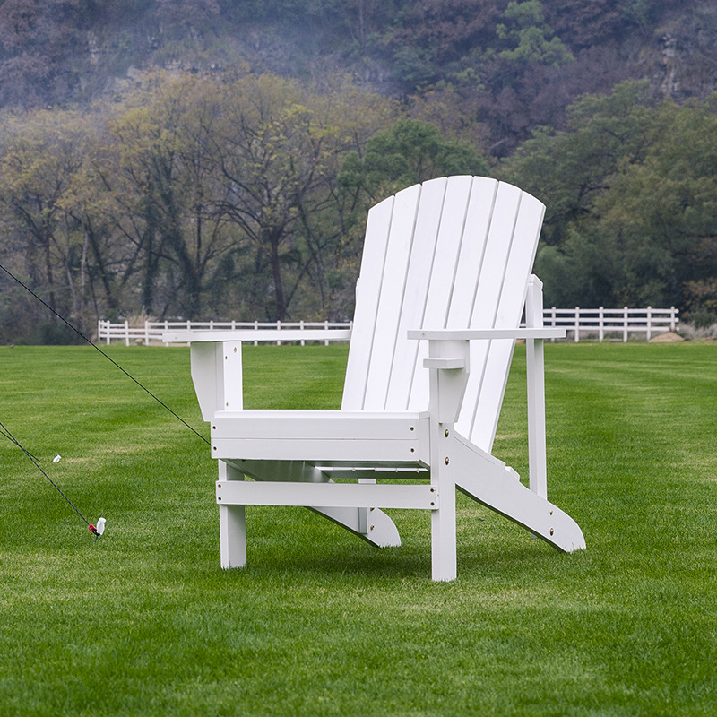 Affordable price Outdoor China Fir Adirondack Chair Patio Beach Chair Wood Adirondack Deck Chairs With Cup Holder