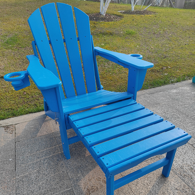 Top quality Outdoor furniture Courtyard Camping Adirondack Lounge Chair Wide back Folding Adirondack Chair with Cup Holder