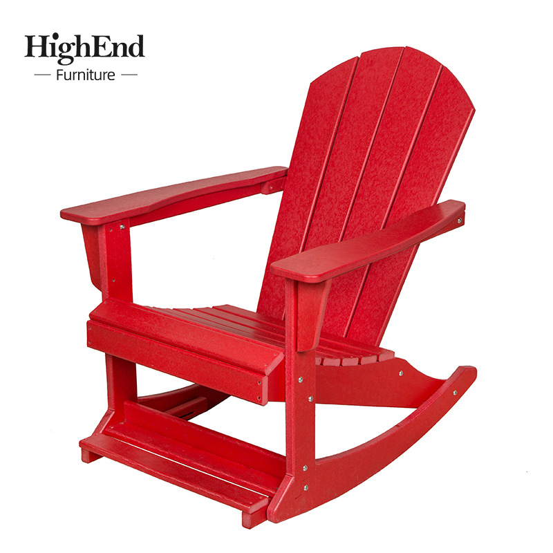 Professional Production Outdoor furniture Garden camping beach Laurentian Chair HDPE Adirondack Rocking Chairs