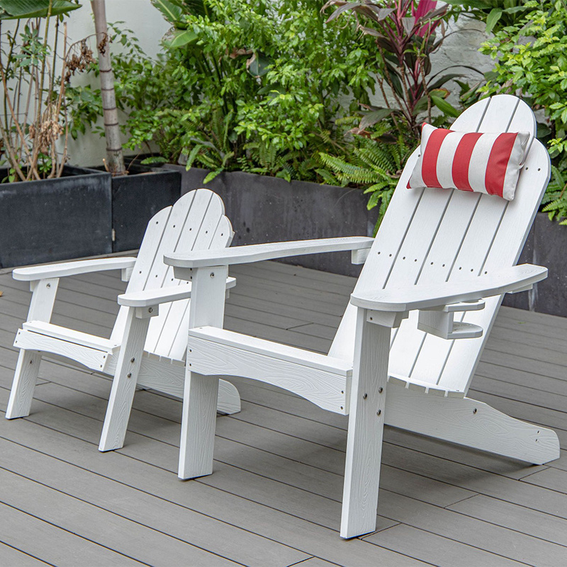 Best selling Outdoor camping swimming pool Beach chair white armrest Laurentian Chair modern children Adirondack Chair