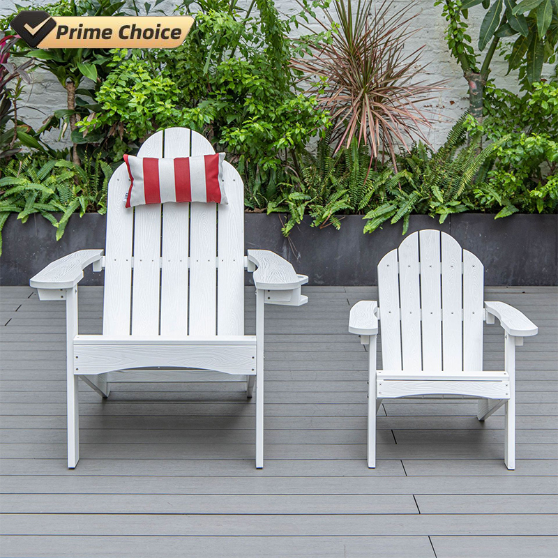 2023 New Outdoor furniture leisure children beach chairs stable burliness Recycled plastic wooden Adirondack Chair