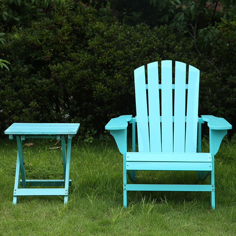 Wholesale Custom Outdoor furniture All solid wood creates garden chair comfortable sitting experience Adirondack Chair table set