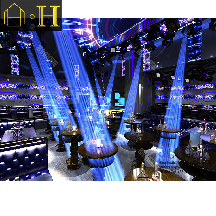 Nightclub counter bar furniture sets lounge furniture for bar night club 3D interior design