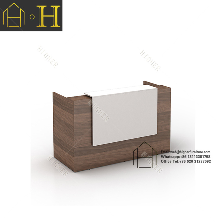 Customized reception table for restaurant cashier counter for shoes shop counter display stand