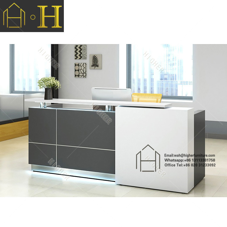 Customized reception table for restaurant cashier counter for shoes shop counter display stand