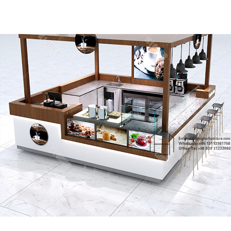 Ice Cream Display Cabinets Yogurt Juice Kiosk Shop Interior Ice Cream Display Showcase Bubble Tea Ice Cream Display Counter