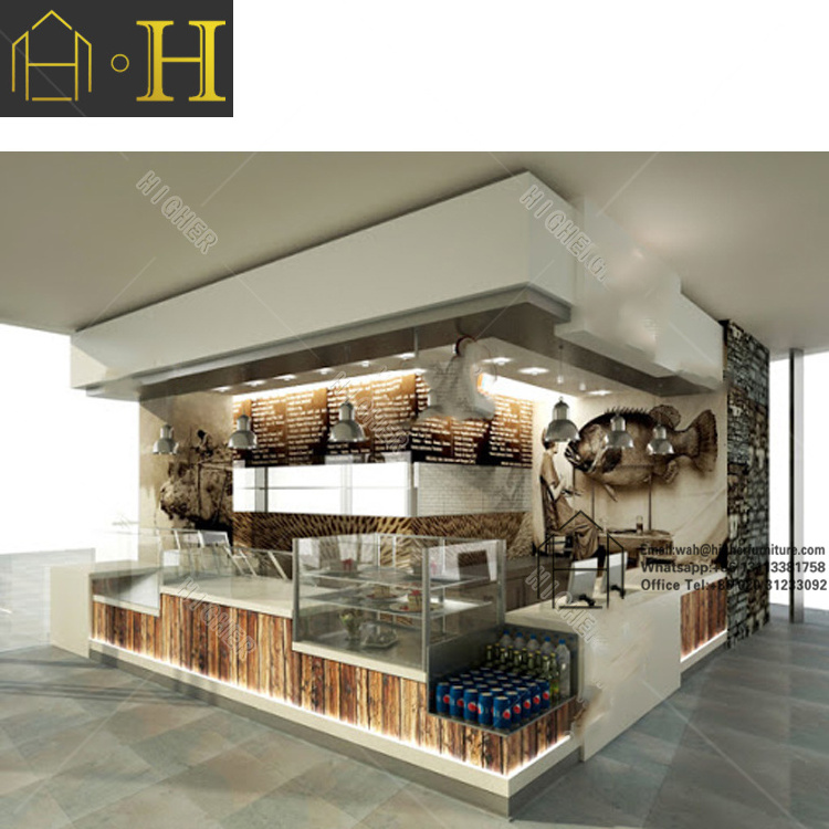 Customized ice cream shop counters ice cream shop decoration ice cream shop furniture