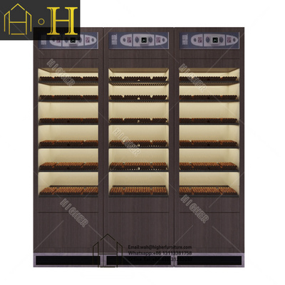 High end antique cigar humidor display cabinet cigar room furniture for cigar store