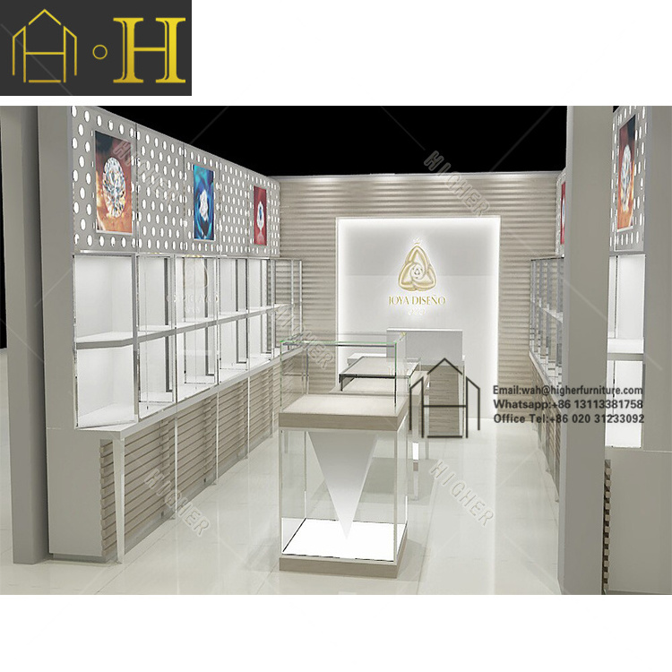 Customized watch display cabinet simple jewellery shop counter design jewellery showroom