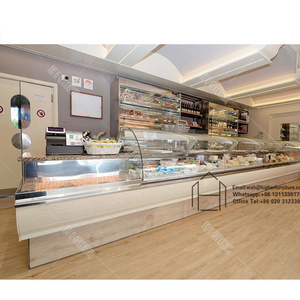 Modern Restaurant Dessert Shop Counter Designs Bakery Display Counter Cake Coffee Food Display Counter