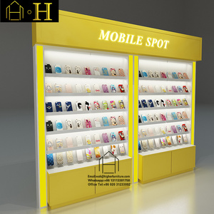 Modern custom made mobile phone display shelf mobile accessories display stand