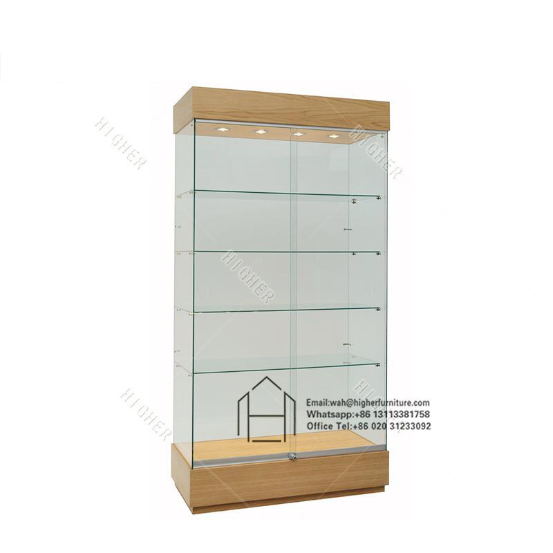 Boutique display cabinet and used glass door display cabinet for jewelry showcase smoke shop display