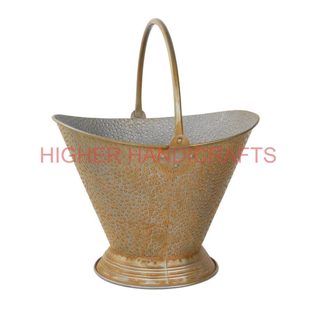 Metal Coal bucket Ash Can Fire Pits Pail Pellet Coal Hod Basket Iron Coal Bucket Fireplace Accessories Direct Factory Price