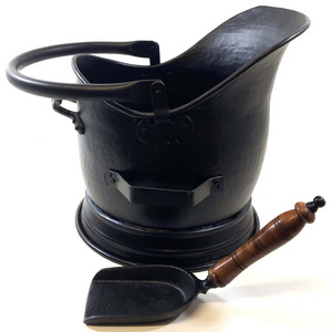 Helmet Coal Scuttle Ash Can Fire Pits Pail Pellet Coal Hod Basket Iron Coal Bucket Fireplace Accessories Direct Factory Price