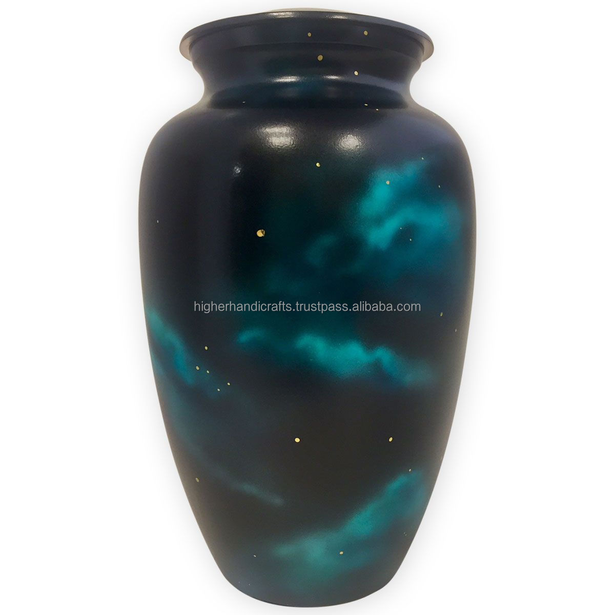 Celestial Sun & Moon Aluminium Adult Cremation Urn for Ashes Funeral Urns for Loved Ones Wholesale Urns Supplies