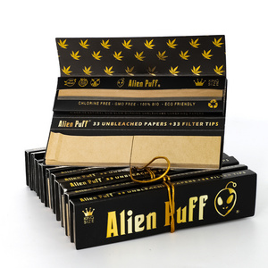 Alien Puff kingsize Size Smoking Rolling Paper with Filter Tip Wholesale Oem Personalize Custom With Your Brand Logo