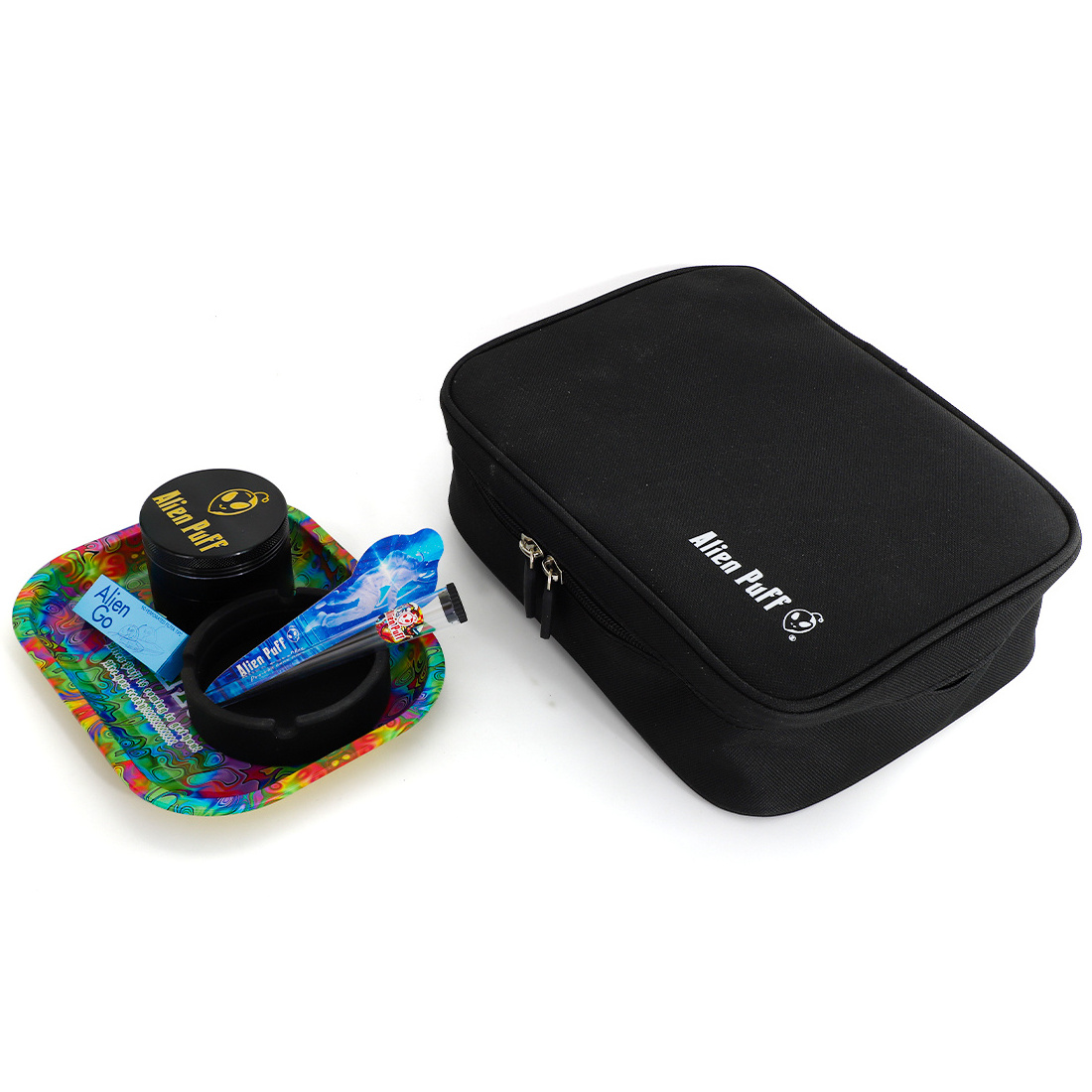 Portable Custom Logo Wholesale Smoking Kit Smoking Rolling Tray Herb Grinder Accessories Smoking Set Outdoor Travel Gift Set