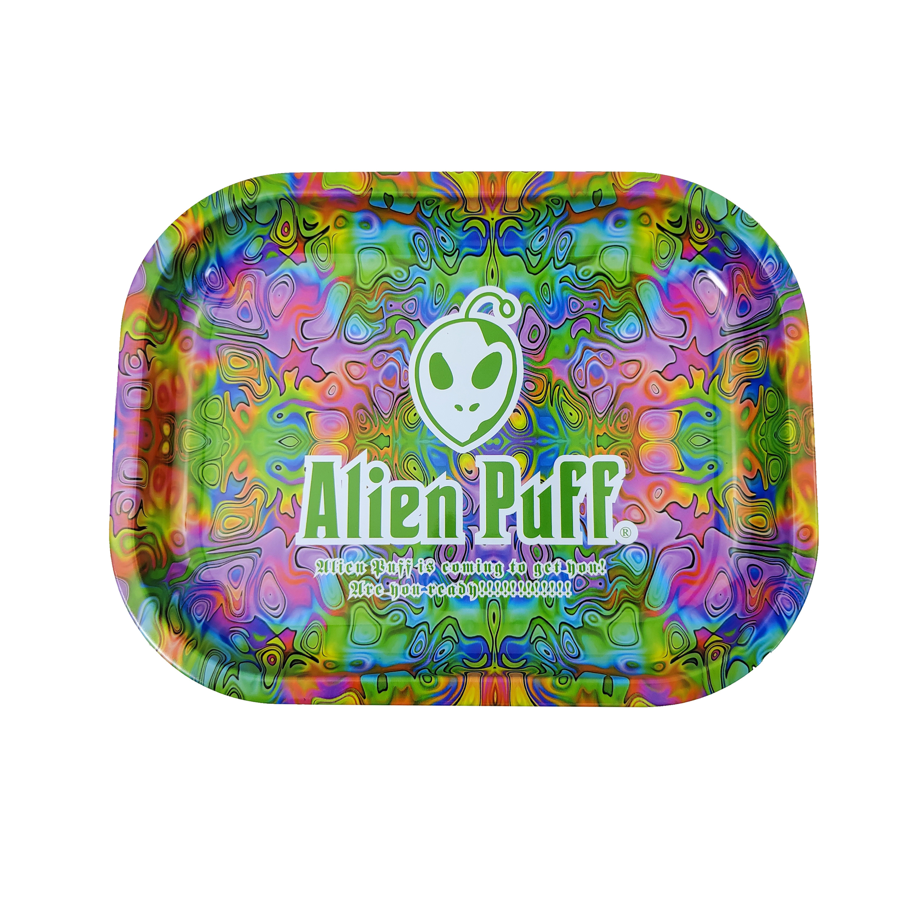 OEM Logo Wholesale Smoking Rolling  Tray Custom Private Label Metal Tin Full Print Rolling Tray