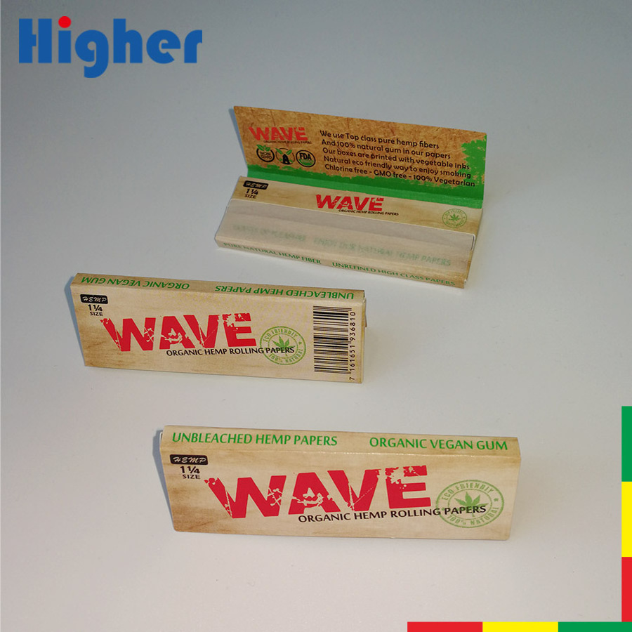 Smoking Rolling Paper 100% Natural Gum Organic Slow Burn Smoking Flax Rolling Paper Customized