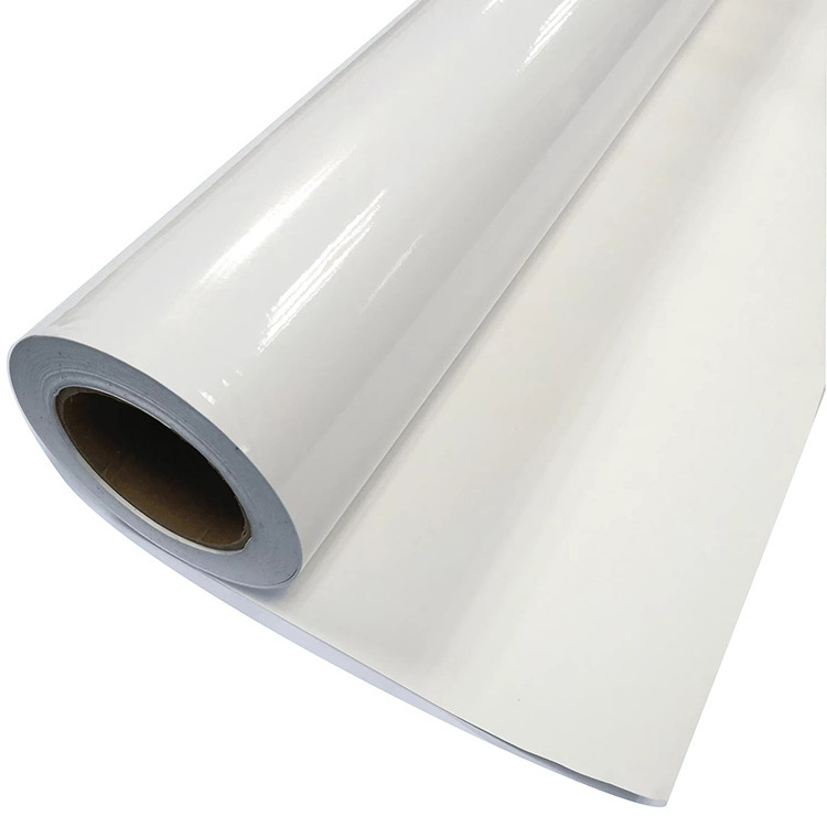 120gsm 140gsm Glossy Matt White Eco Solvent Printing PVC Printable Adhesive Car Wrap Vinyl Sticker Roll Self Adhesive Vinyl