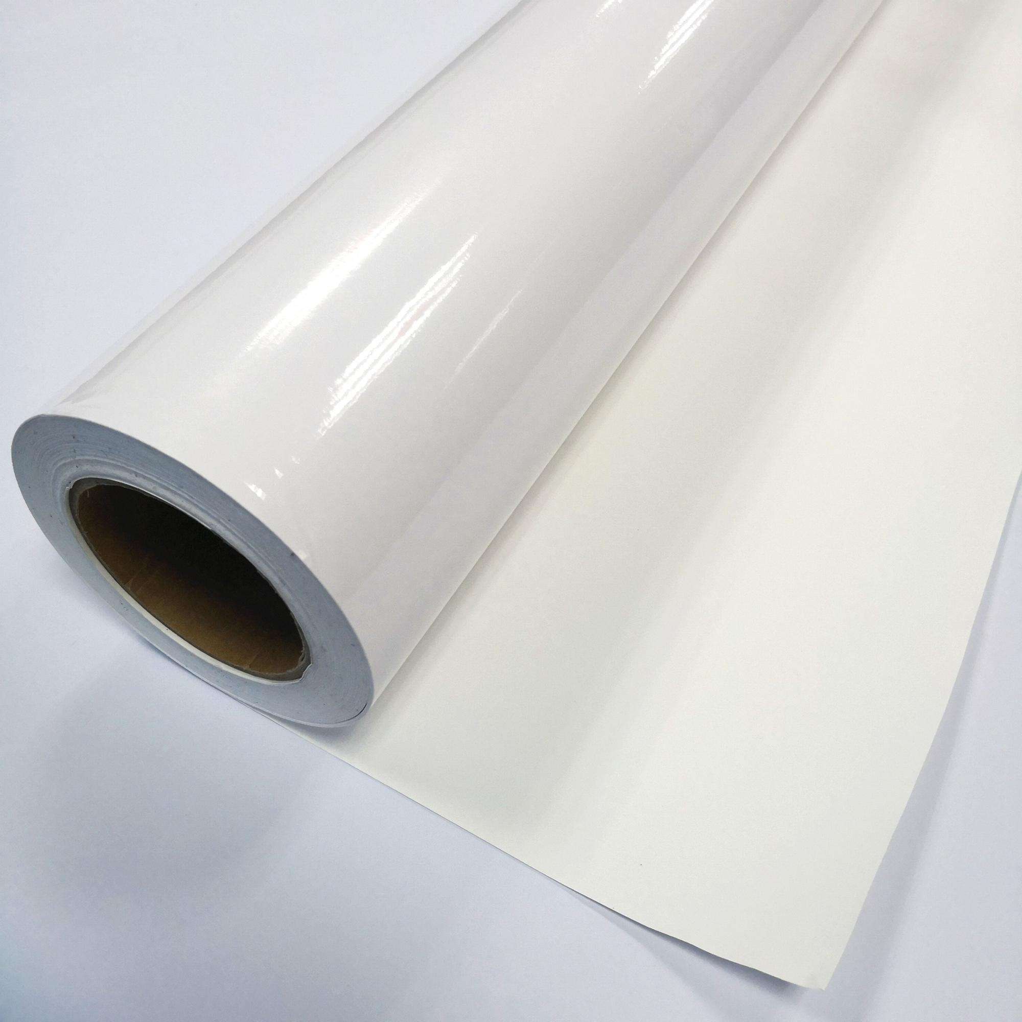 Self Adhesive Vinyl Rolls Inkjet Media Self Adhesive Vinyl Flex Printing Synthetic Paper