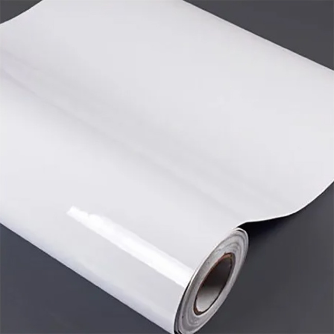 High Quality White Vinyl Sticker Roll Poster Materials Floor Wholesale Vinyl Banner Roll