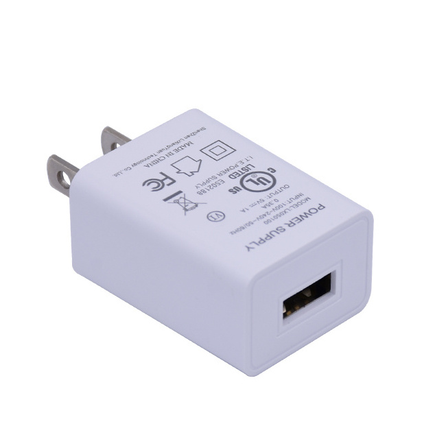 Universal 5V Wall Socket Power Adapter 5v 2.4a Power Charger Usb Charger 12W 110v To Usb Adapter